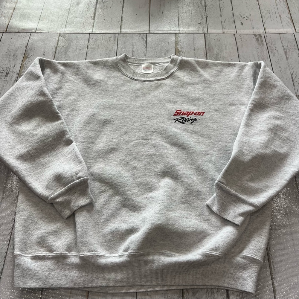 Vintage  Snap On Gray Men's Sweater XL Made in USA